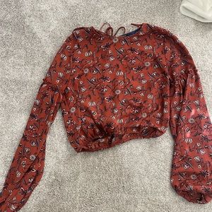 Floral crop top size SMALL